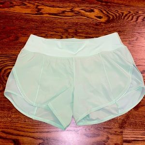 Lululemon Running Shorts - Mint / Seafoam Green - Size 6